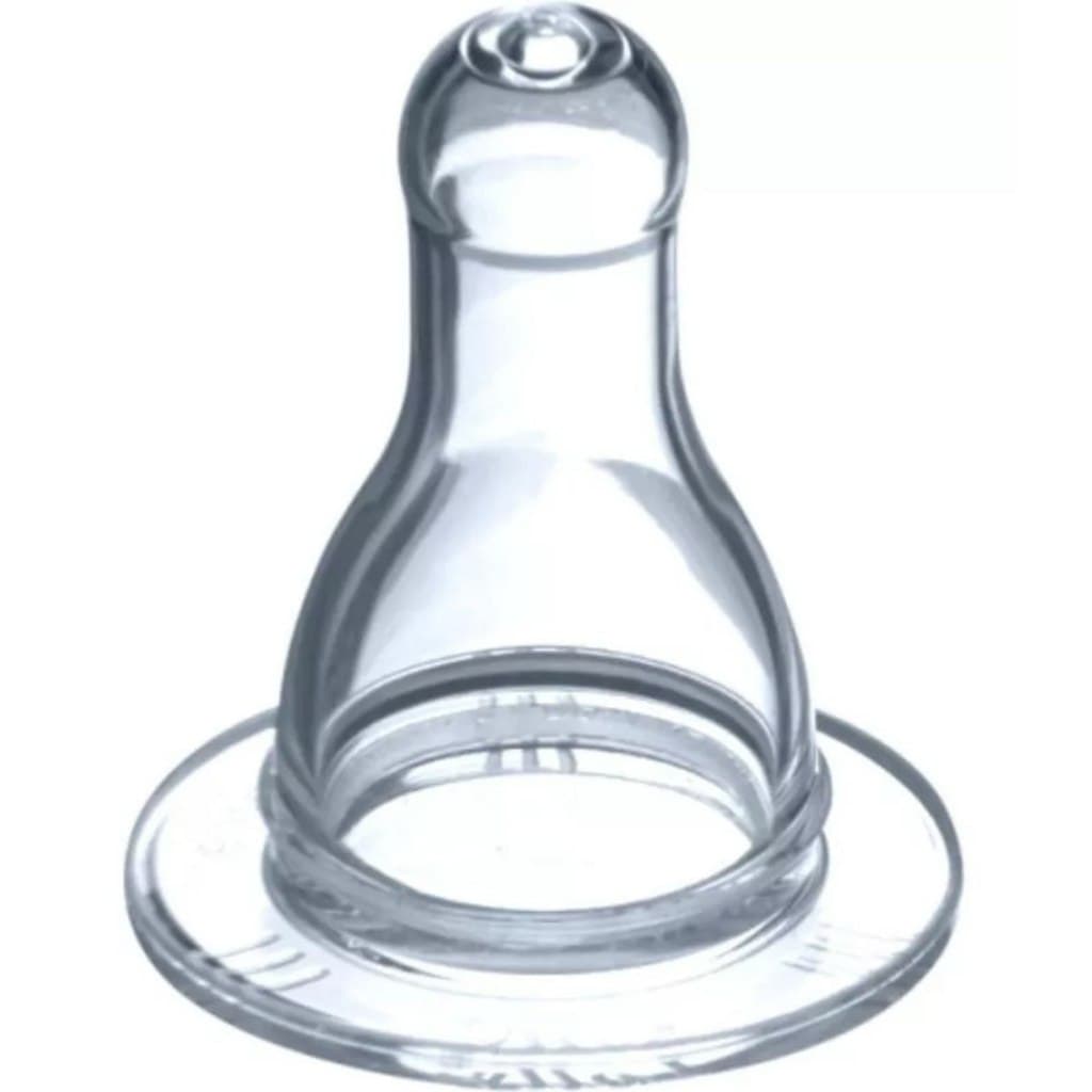 Bicos De Mamadeira (GS) Universal 100% Silicone Bico Redondo Tetê