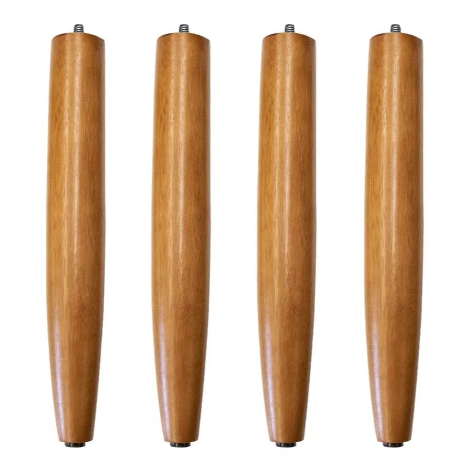 kIT 4 PÉ PALITO PARA POLTRONA SOFA PUFF MESA DE CANTO E DE CENTRO CAMA