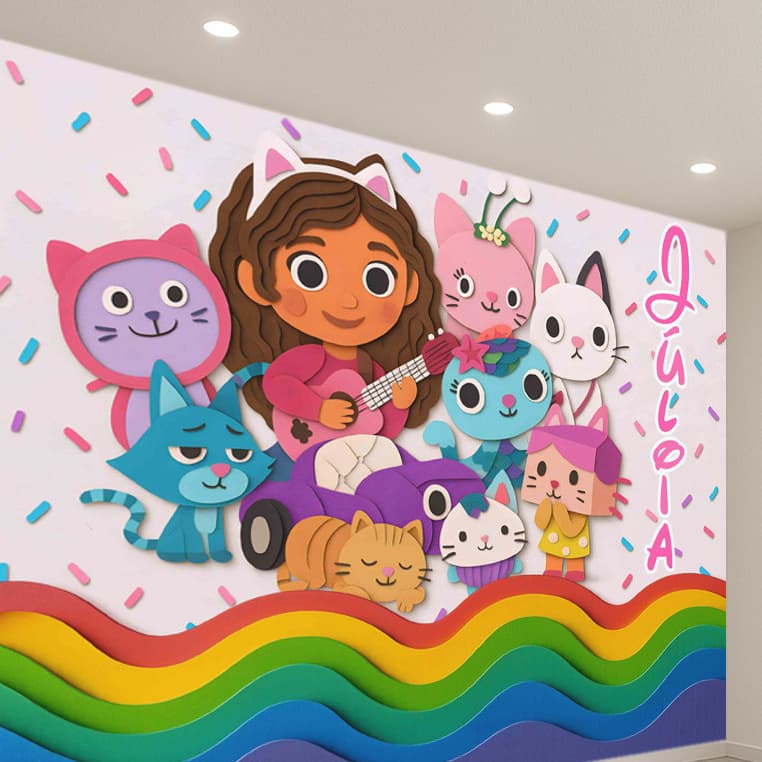 Papel de Parede Casa Mágica da Gabby