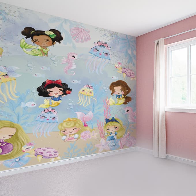 Papel de Parede para quarto de Menina Princesas