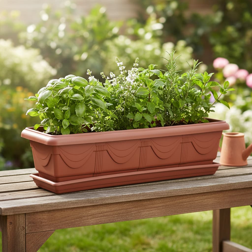 Jardineira Romano Com Prato 35cm Nutriplan
