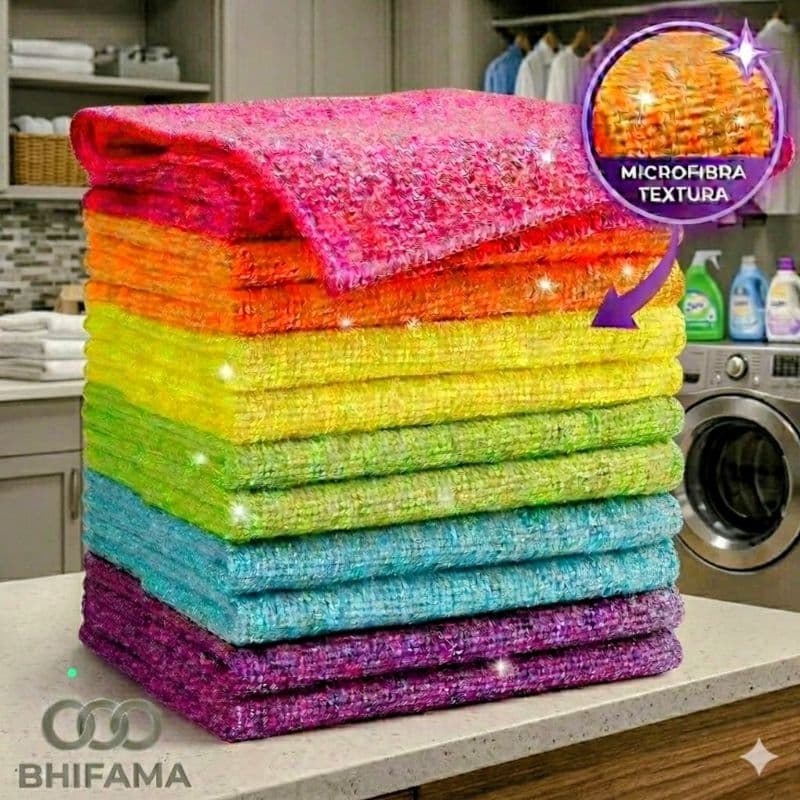 Pano Microfibra 30x30cm Alta Absorção Multiuso Limpeza