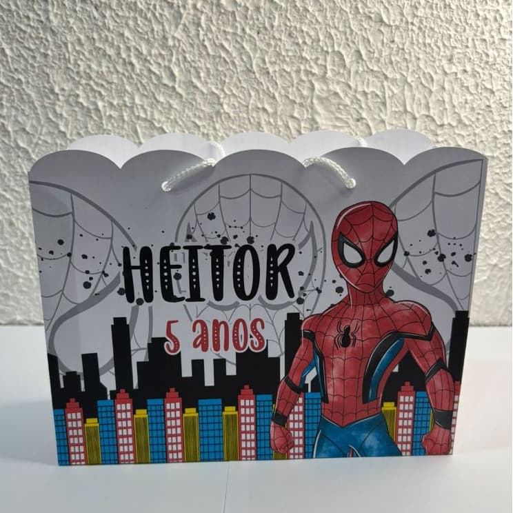 Sacola Homen Aranha/sacola/festa/lembrancinha/pegue e monte