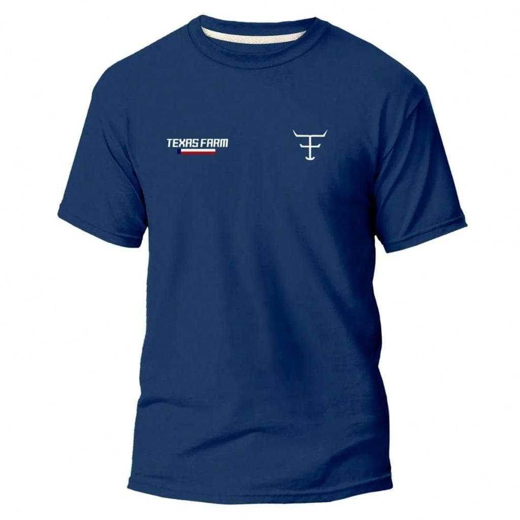 Camiseta Texas Farm Unissex Estilo Country Western Básica Premium