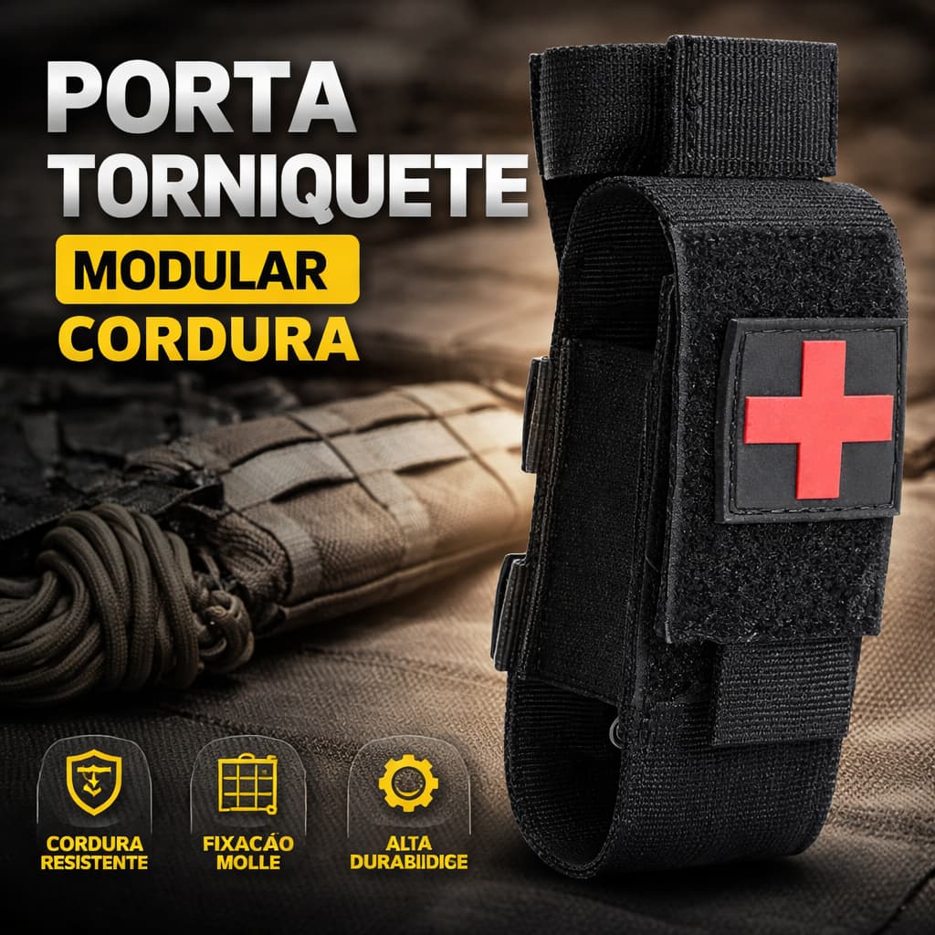 kit 2 a 10 Porta Torniquete Modular Aph Tático Molle Militar Cordura Colete Cinto
