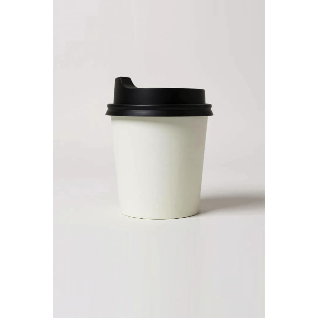 Kit 100 Copos De Papel 110ml Com Tampa Bucks Café - HLM
