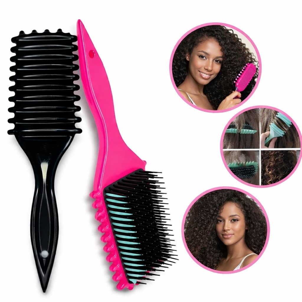 Escova Fitagem Cabelo Cacheado Raquete Profissional Gringa