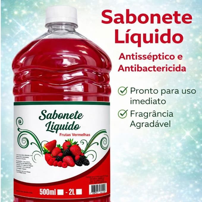 Sabonete Liquido 2l Diversos Aromas para Lavabo Concentrado PROMOÇÃO