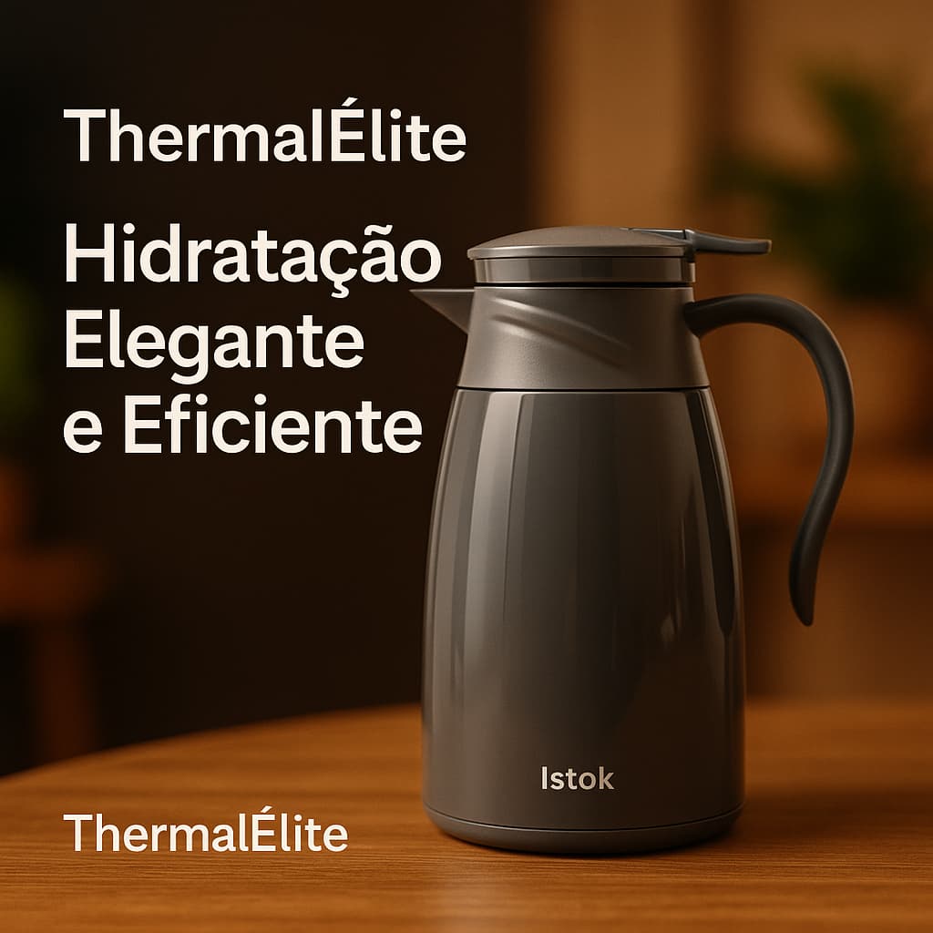 Garrafa Termica Inox 1 Litro Alta Durabilidade Conserva Temperatura Bebidas
