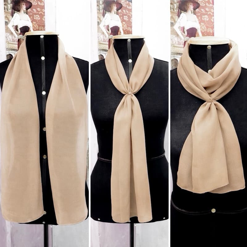 Echarpe bege claro- Padrão uniformes/congresso/coral/igrejas/empresas/moda casual/elegante
