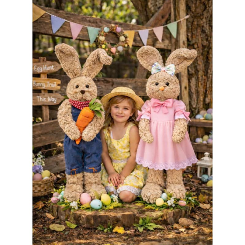 Coelho de Pelúcia Páscoa 75 cm Brinquedo Decoração Charmosa e Aconchegante Coelhinho BUNNY DECORAÇÃO DE PÁSCOA