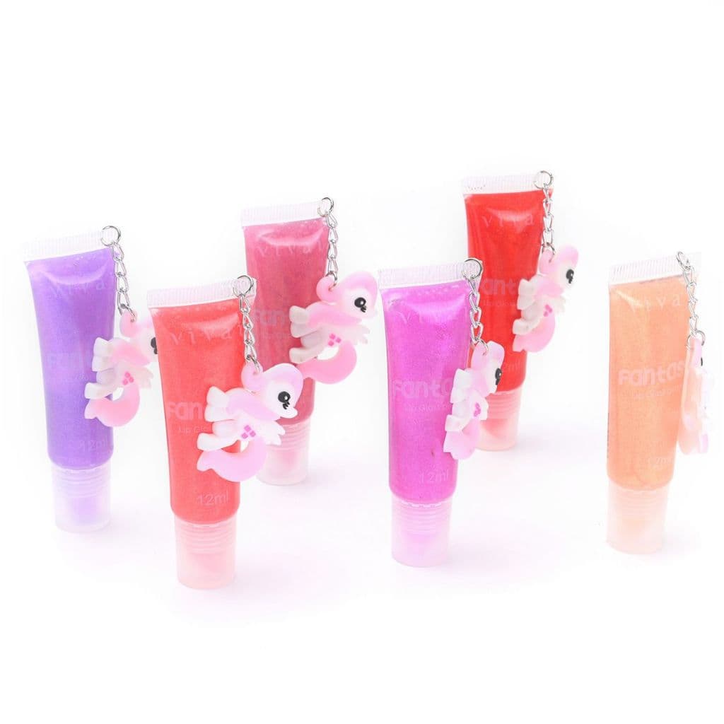 Lip Gloss com Glitter FANTASY VIVAI - Brilho Labial