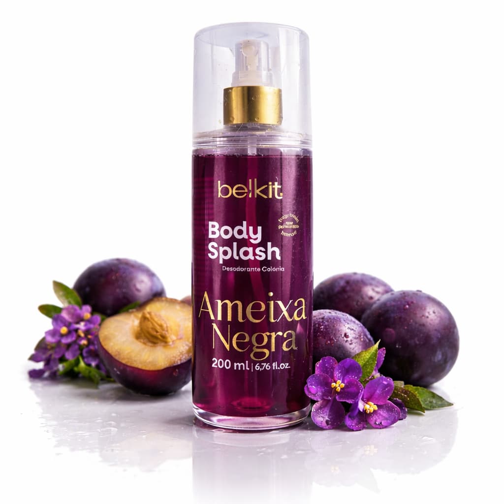 Body Splash Ameiixa Negra 200 ml cheirosos Belkit