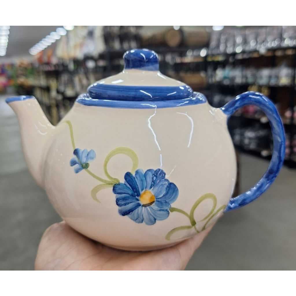 Bule Café ou Chá Louça Cerâmica Pintura Artesanal 650ml