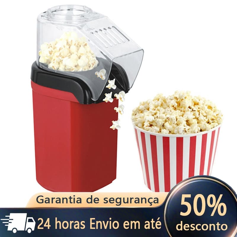 Pipoqueira Elétrica Ar Quente Máquina Fazer Pipoca Sem Óleo