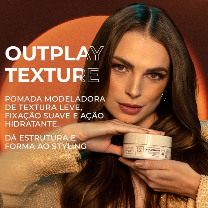 Pomada Cabelo Salvatore Outplay Texture 150g Modela Sem Pesar Efeito Natural Toque Seco não Oleosa