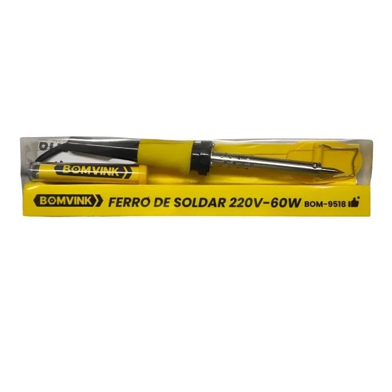 Ferro De Solda Elétrico Bomvink 60w/220v Bom-9518 I Alta Qualidade I Profissional