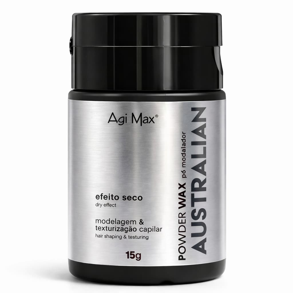 Pó Modelador Efeito Seco Matte Australian Pó Texturizador Pomada Volumador 15g