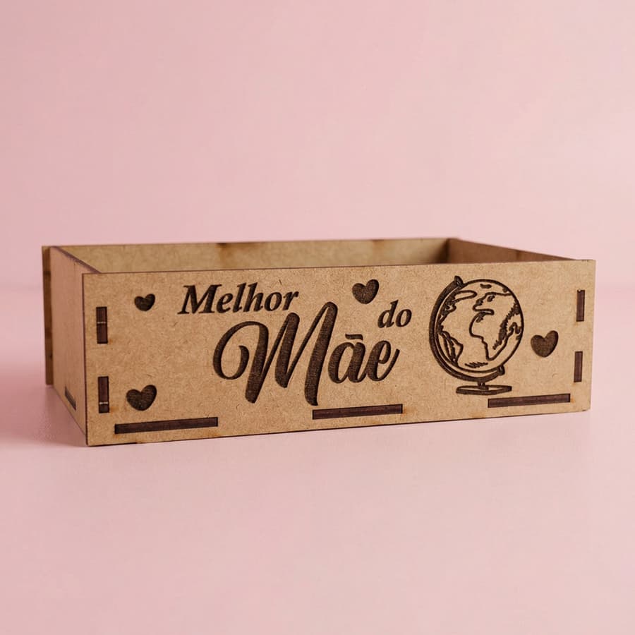 Kit 10 und Kit Bandeja Cesta Mini Cesta Mdf 10x15 Lembrancinha Dia Das Mães Presente Mimos
