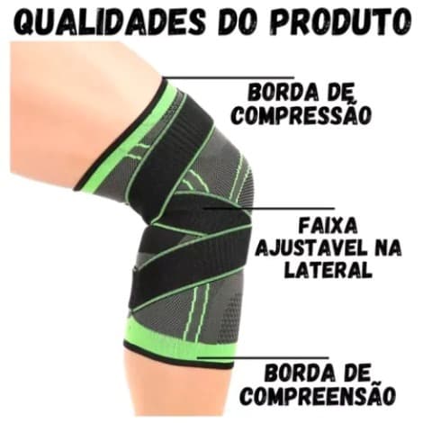 Joelheira Compressão Proteção Ajustável Cross Fitness Adicionar aos favoritos 4.4 Avaliação 4.5 de 5 (994)