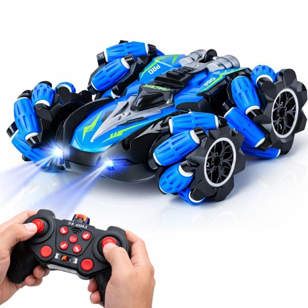 Carrinho De Controle Remoto Recarregável Brinquedo 9 Funções 4x4 Drift Gira 360 Graus Acrobático