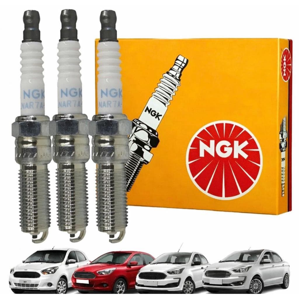 Jogo De Velas Ngk Ford New Ka 3 Cilindros 2014 Até 2020