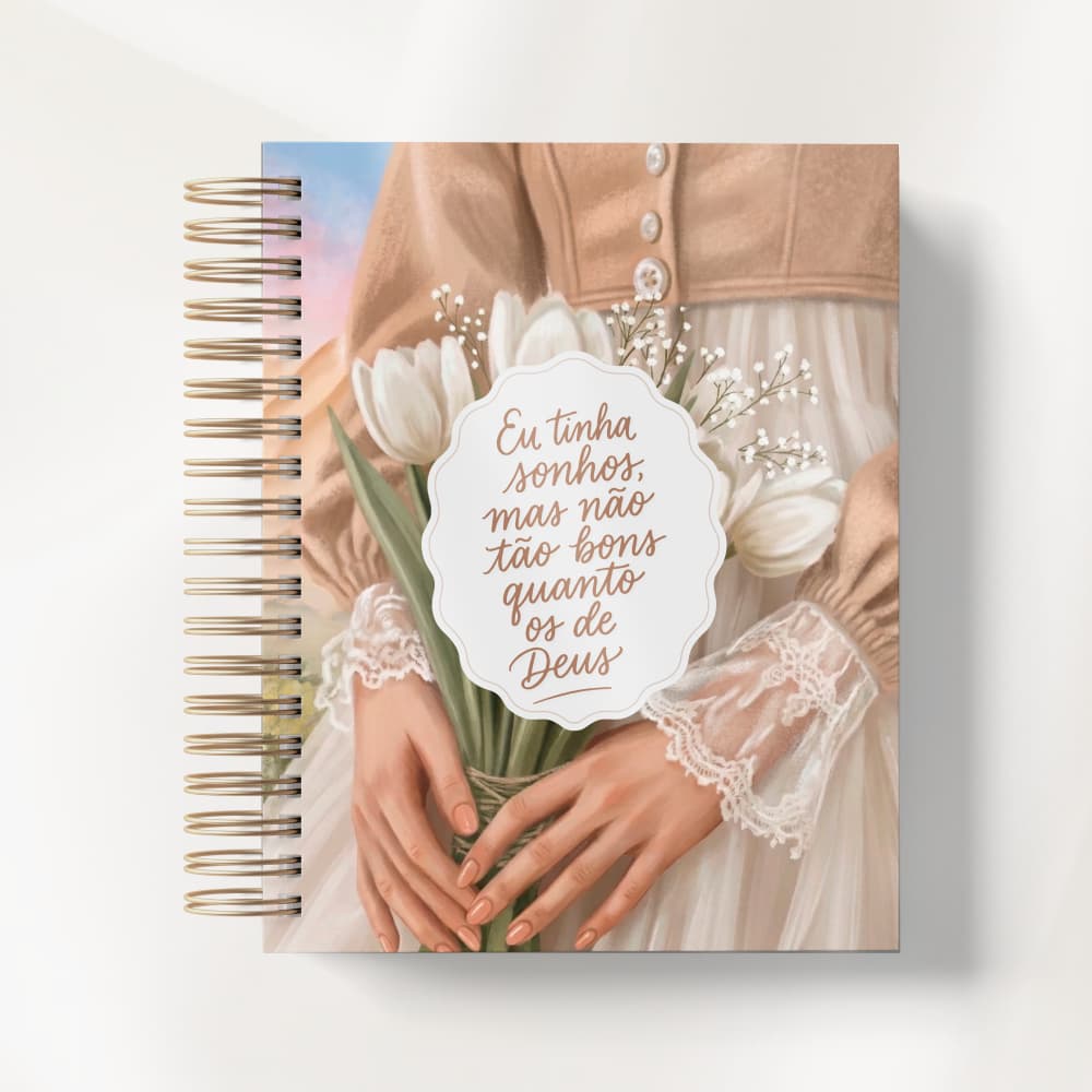 Diário Cristão de Pregações | Anotações Espirituais com Capa Dura Personalizada - Anotar a palavra