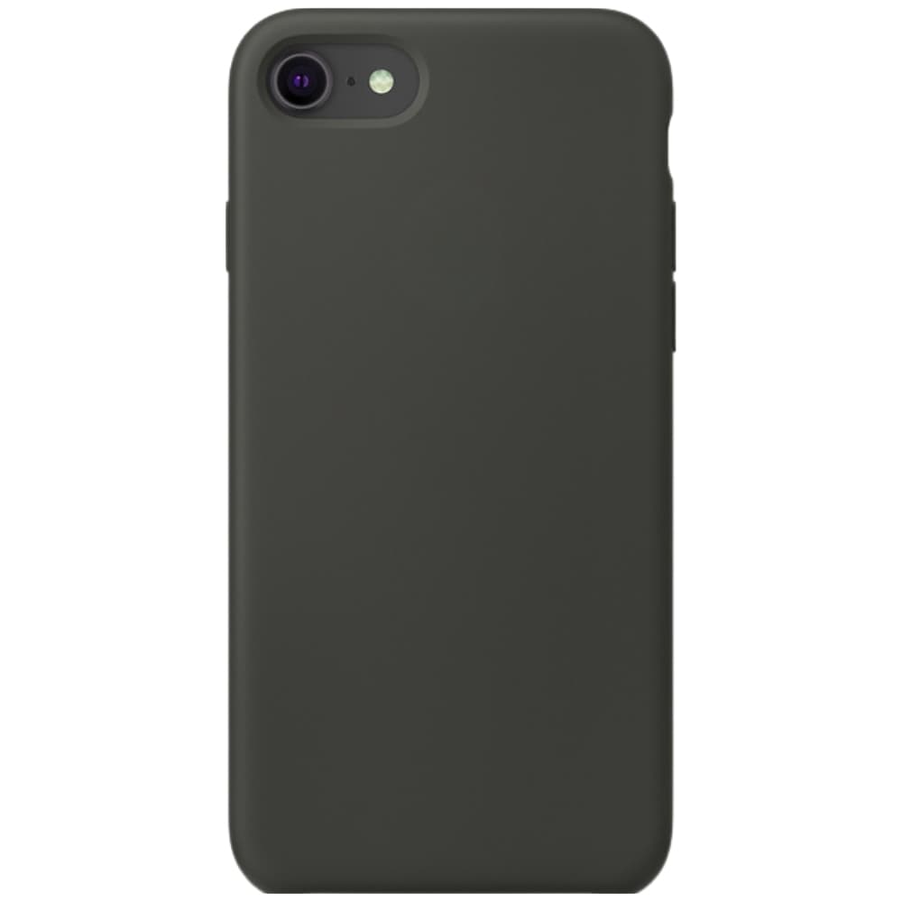 Capinha Cinza Escuro Para Iphone 7, Iphone 8 Normal e Iphone SE 2020/2022 Fechada Nas Laterais Aveludada