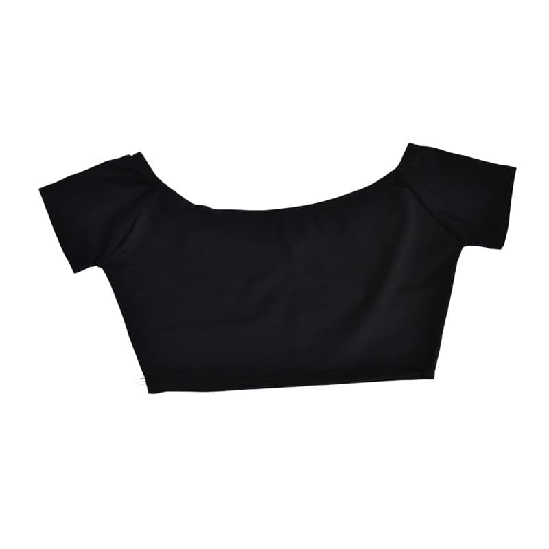 Top Feminino preto de manguinha biquíni use no look do dia a dia piscina praia