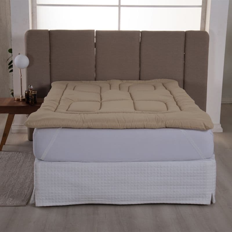 Protetor Para Colchão Pillow Top Cama Solteiro Micropercal 400 Fios Com Elástico Nas Pontas Mácio Conforto Premium