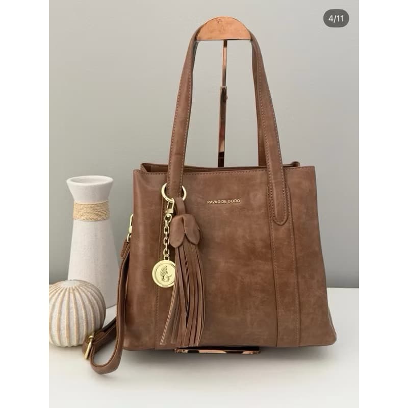 pavÃo de ouro bolsa feminina transversal lancamento Bolsa oval tendência da moda