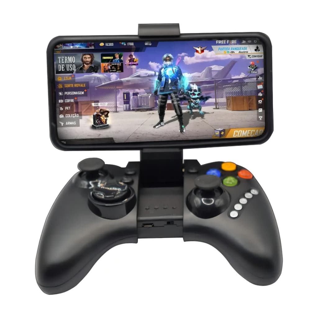 Controle Gamer Sem Fio 9021 🎯 Gamepad Bluetooth para Celular Android iOS PC Smart TV