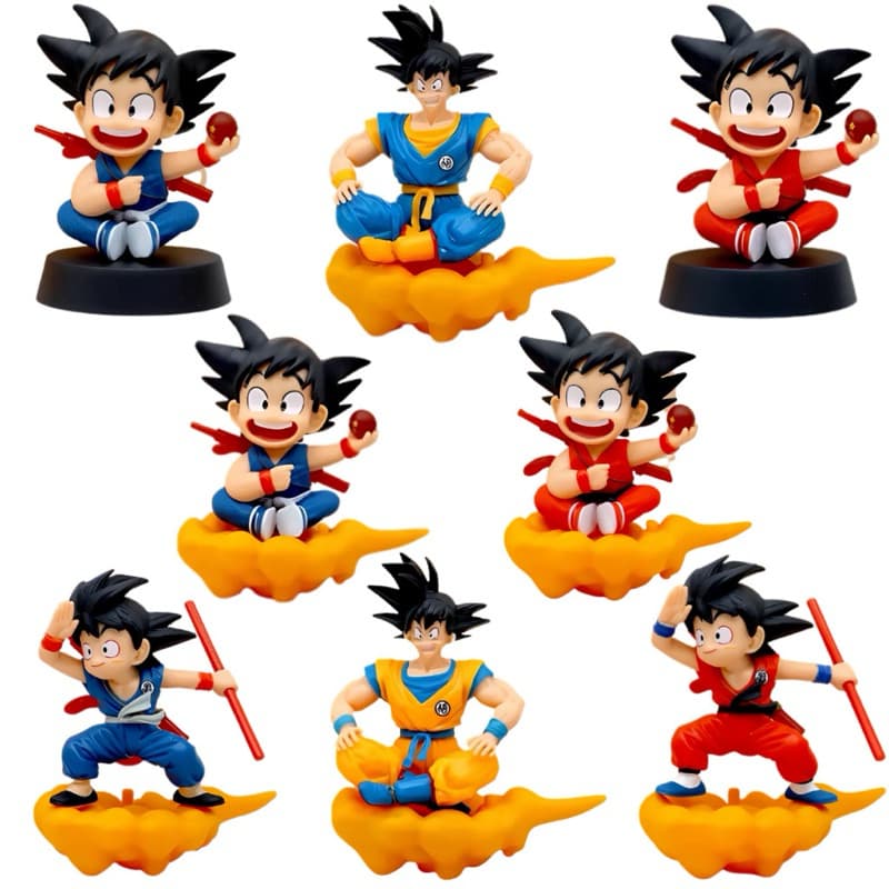Boneco Colecionável Goku Criança na Nuvem Voadora – Edição Premium Dragon Ball | Miniatura Anime Super Detalhada