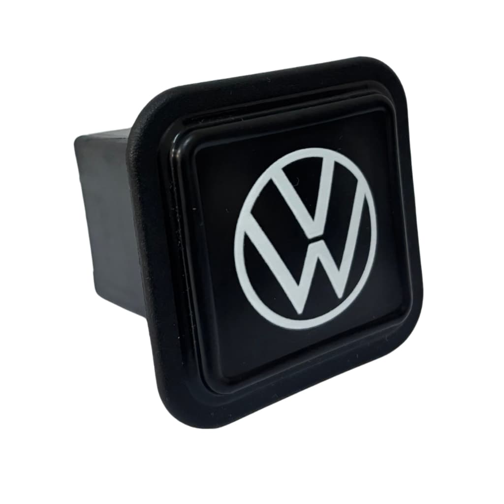 Tampa Capa Engate Removível Volkswagen 5x5cm Plástico Preto
