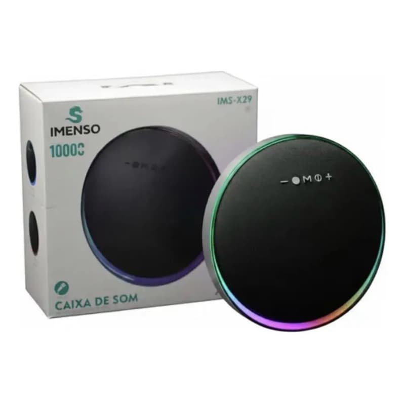 Caixa Som Bluetooth Imenso Ims-x29 A Portátil Rgb 127/220v