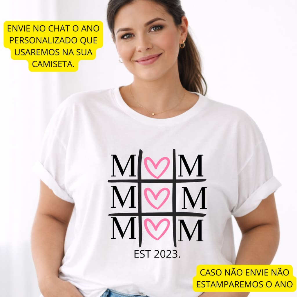 Camisa Feminina Estilizada Para Mulheres Incríveis Versátil Camiseta Algodão dia das Mães