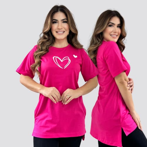 Camisão Feminina Blusa Oversized Tshirt Academia 100% Algodão Premium