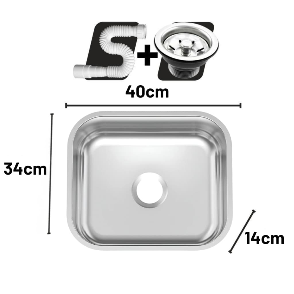 Cuba Aço Inox American Steel N 0 40x34x14 Com Válvula Fosco