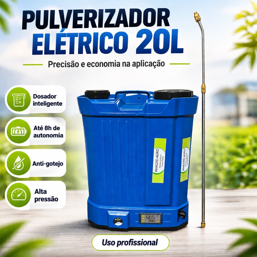 Pulverizador Costal Elétrico e Dosador