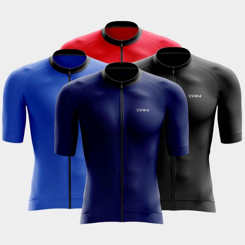 Kit 4 Camisas Camisetas Masculina Ciclismo Manga Curta Zíper Total Pedal Bike Speed Mtb Bicicleta