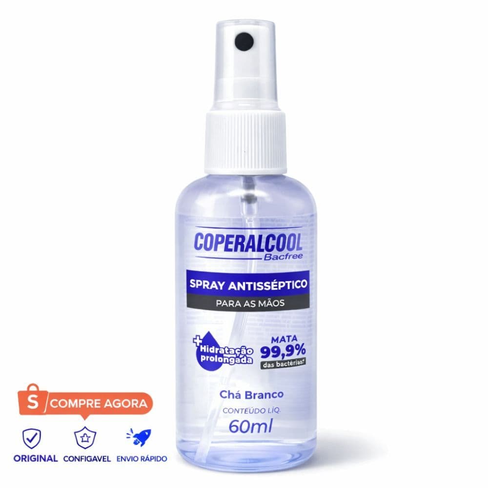 Spray Antisséptico Bacfree 60ml Proteção e Limpeza Instantânea