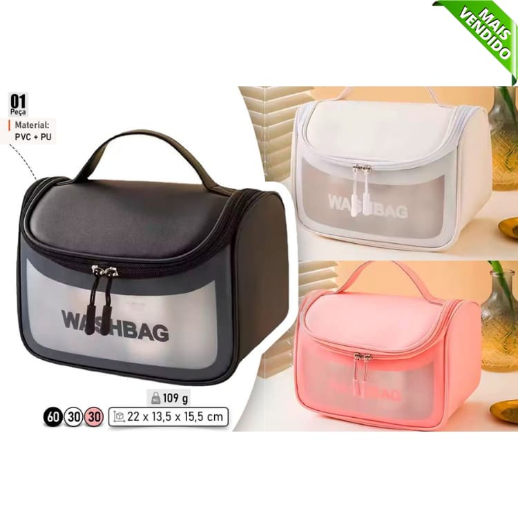 Necessaire Bolsa de Mão Organizadora com Alça - Sortida