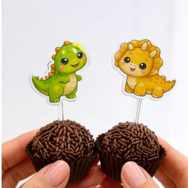 Topper para docinhos Dino,Dinossauro.Topo/Topper.
