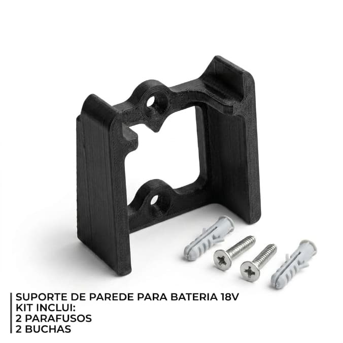 Suporte Organizador De Bateria 18v Para Parede, Bancada, Balcão