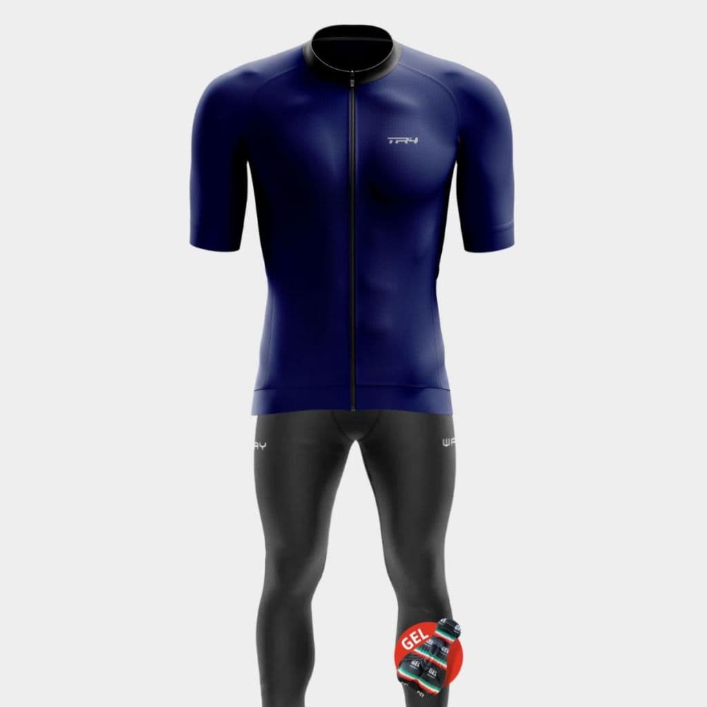 Conjunto Masculino Ciclismo Ciclistas Camisa Premium Zíper Total Elite Calça Gel Speed Bike Pedal