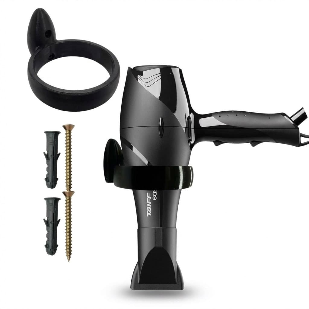 Suporte Secador de Cabelo Parede Universal Parafusos Banheiro