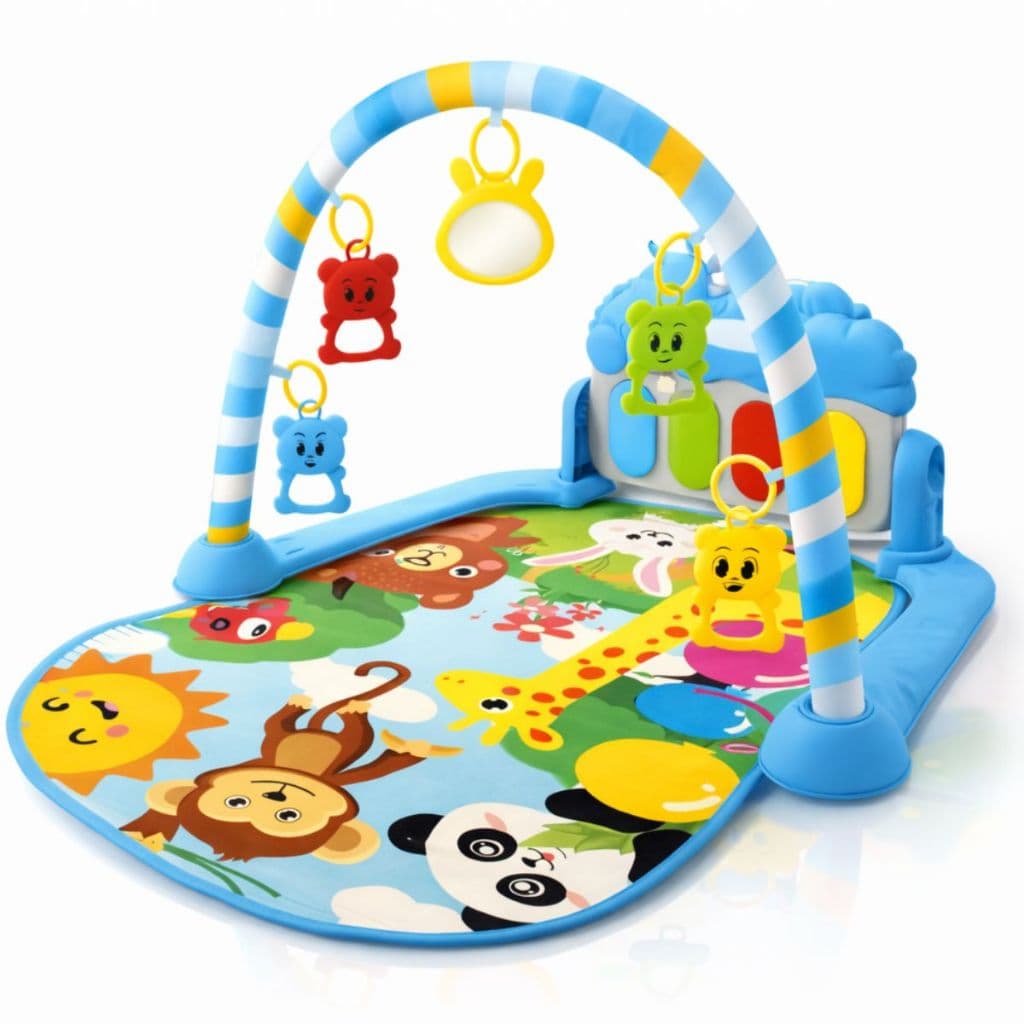 Tapete Atividade Bebê Musical Interativo Com Arco E Brinquedos Coloridos