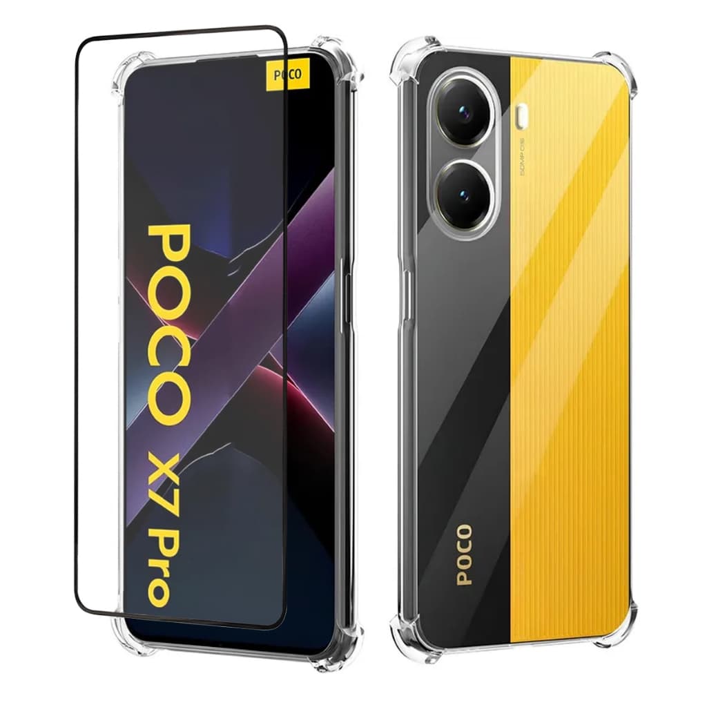 Capinha + Película 3D Frontal Para Xiaomi Poco X7 Pro