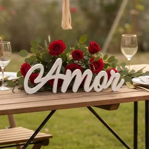 Letreiro Amor Decorativo 3D 20cm – Decoração Romântica Quarto Sala Presente Dia dos Namorados