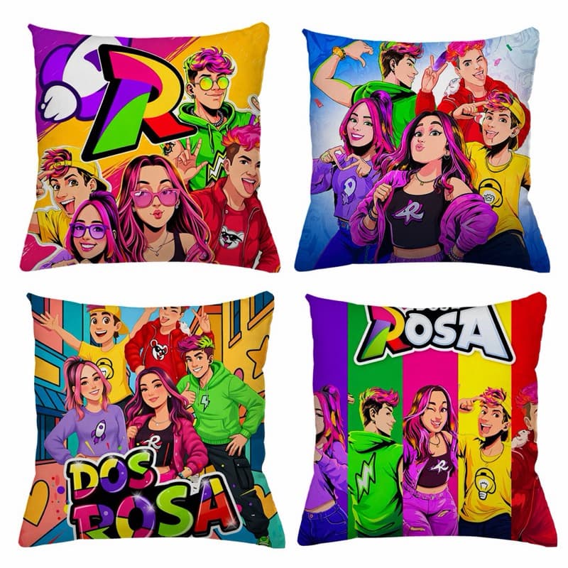 KIT 4 CAPAS DE ALMOFADA DOS ROSA E EMILLY VICK ,IDEAL PARA DECORAÇÃO TAMANHO 45X45
